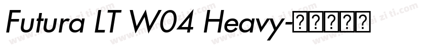 Futura LT W04 Heavy字体转换